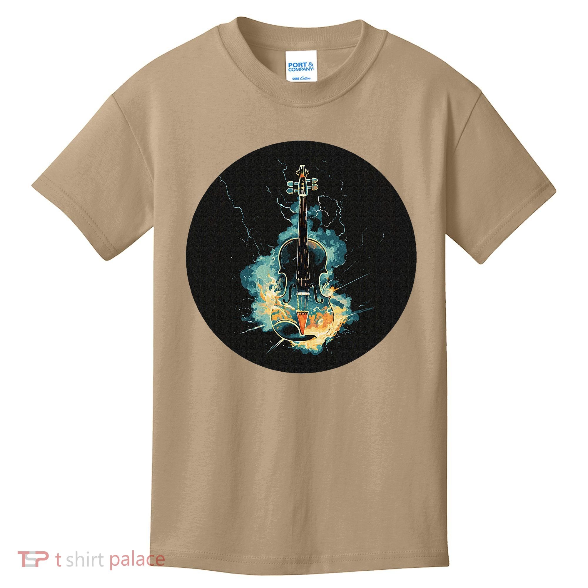 Electric Thunder Violin For Bold Sounds And Violins Lovers Kids T-Shirt