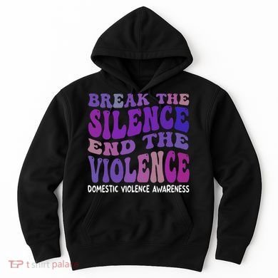End The Violence Domestic Violence Awareness Groovy Hoodie