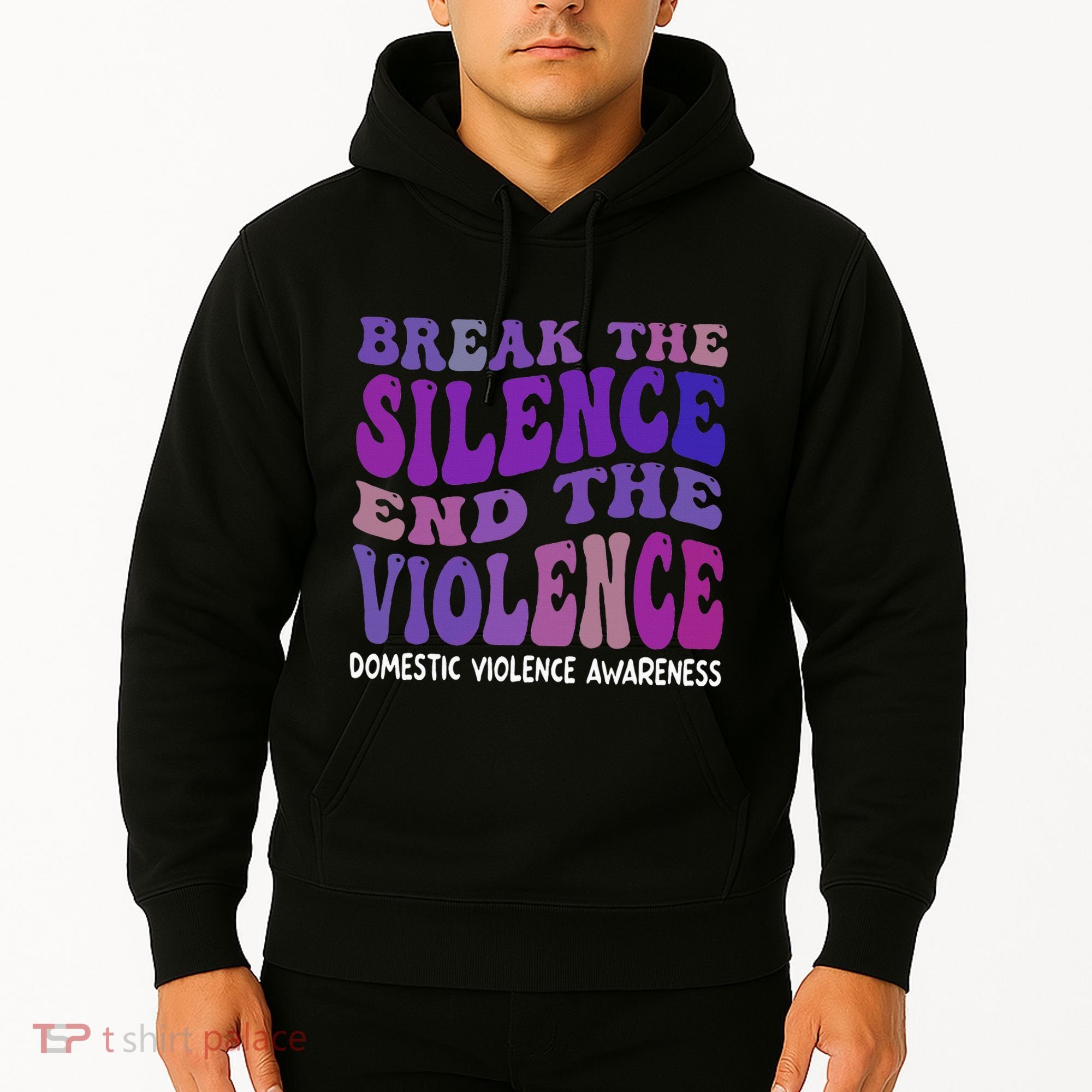 End The Violence Domestic Violence Awareness Groovy Hoodie