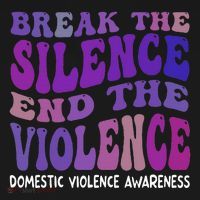 End The Violence Domestic Violence Awareness Groovy Sweatshirt thumb 3