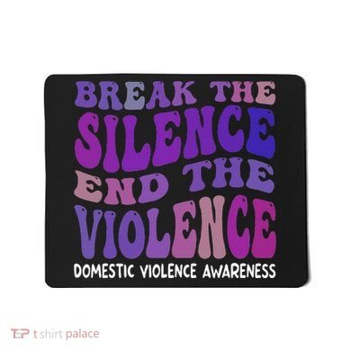End The Violence Domestic Violence Awareness Groovy Mousepad