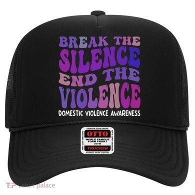 End The Violence Domestic Violence Awareness Groovy Hat