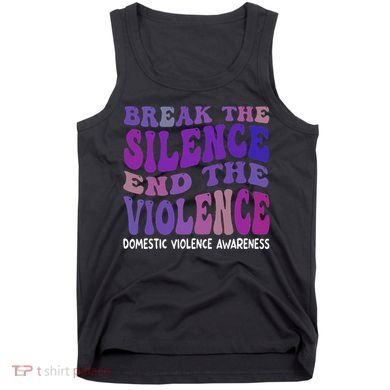 End The Violence Domestic Violence Awareness Groovy Tank Top