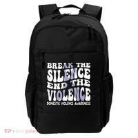 End The Violence Domestic Violence Awareness Groovy Backpack thumb 0