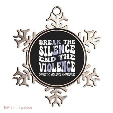 End The Violence Domestic Violence Awareness Groovy Ornament