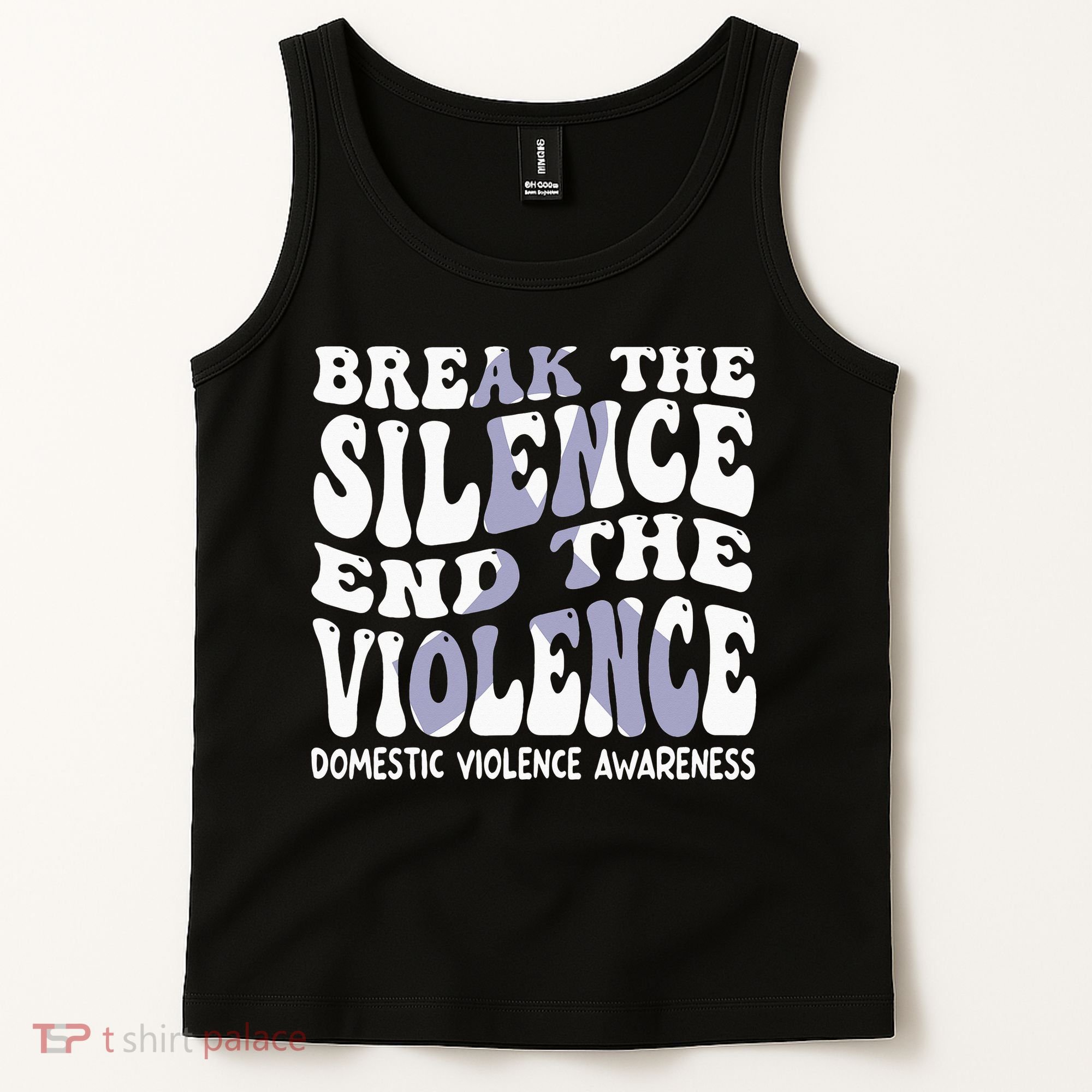 End The Violence Domestic Violence Awareness Groovy Tank Top