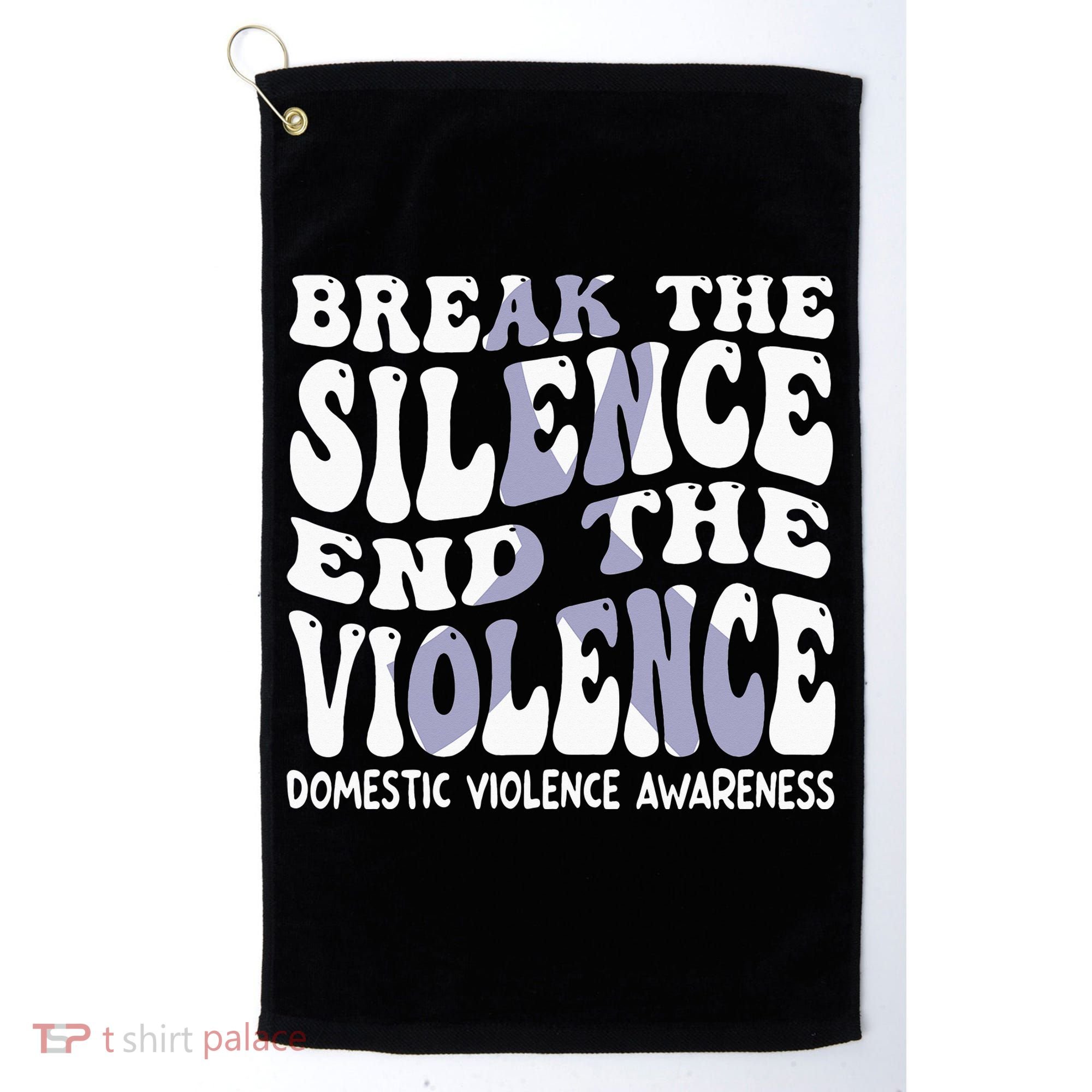 End The Violence Domestic Violence Awareness Groovy Golf Towel