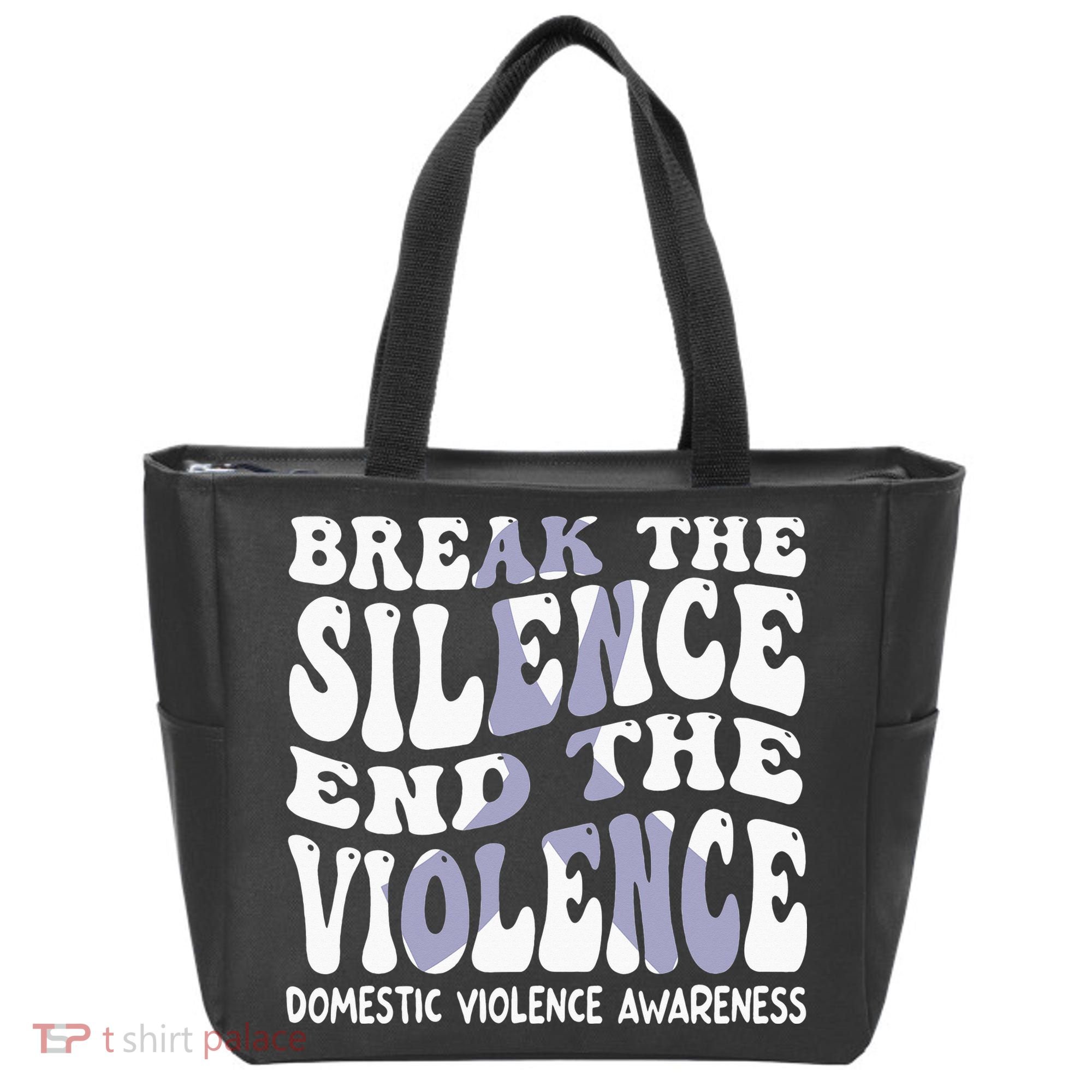 End The Violence Domestic Violence Awareness Groovy Tote Bag
