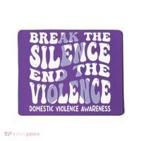 End The Violence Domestic Violence Awareness Groovy Mousepad thumb 0