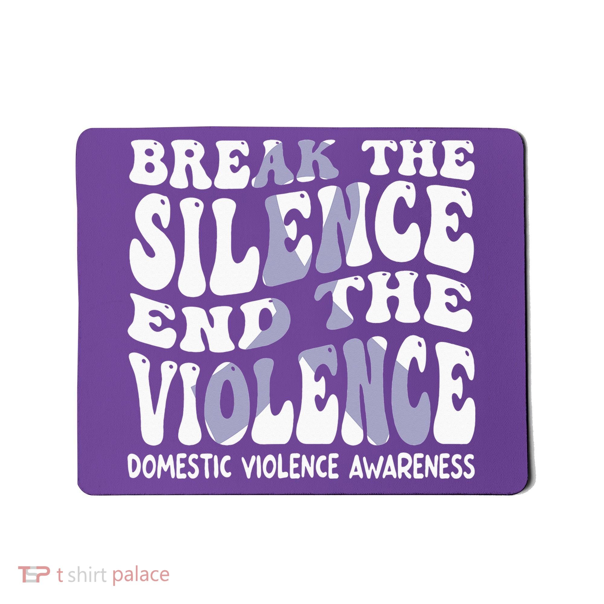 End The Violence Domestic Violence Awareness Groovy Mousepad