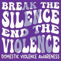 End The Violence Domestic Violence Awareness Groovy Mousepad thumb 1