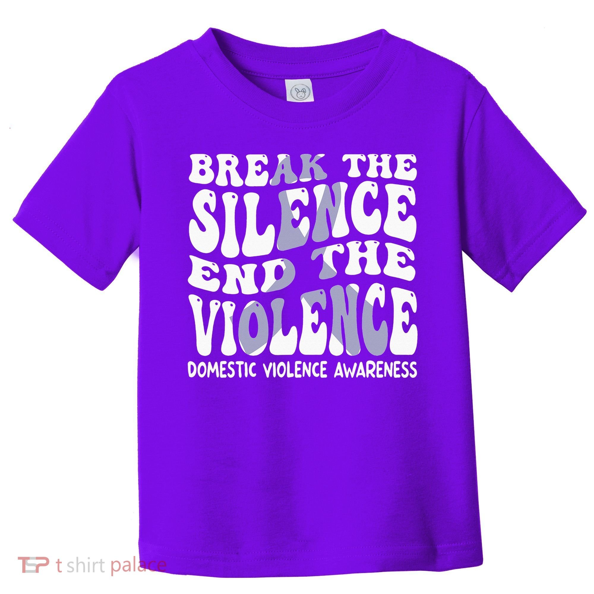 End The Violence Domestic Violence Awareness Groovy Toddler T-Shirt