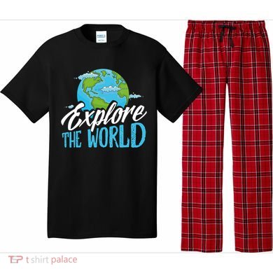 Explore The World Bucket List Goals 7 Continents Exploration Gift Pajama Set
