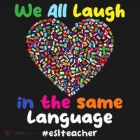 ESL Teacher We All Laugh In The Same Language Eslteacher Ornament thumb 1