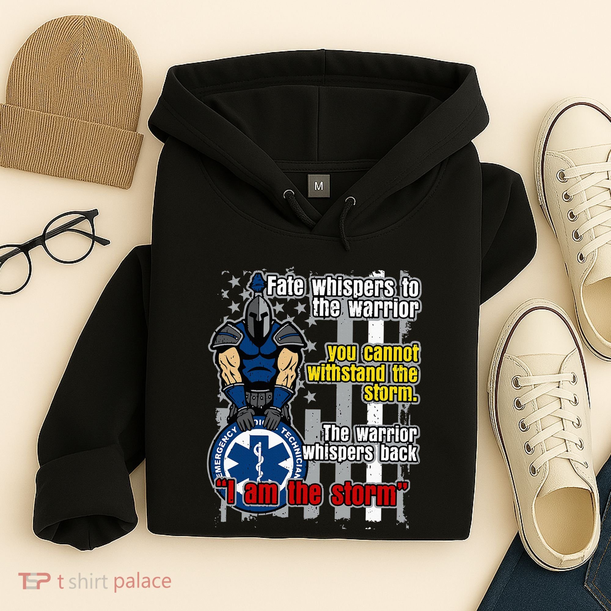 Emt Trojan Warrior I Am The Storm Hoodie