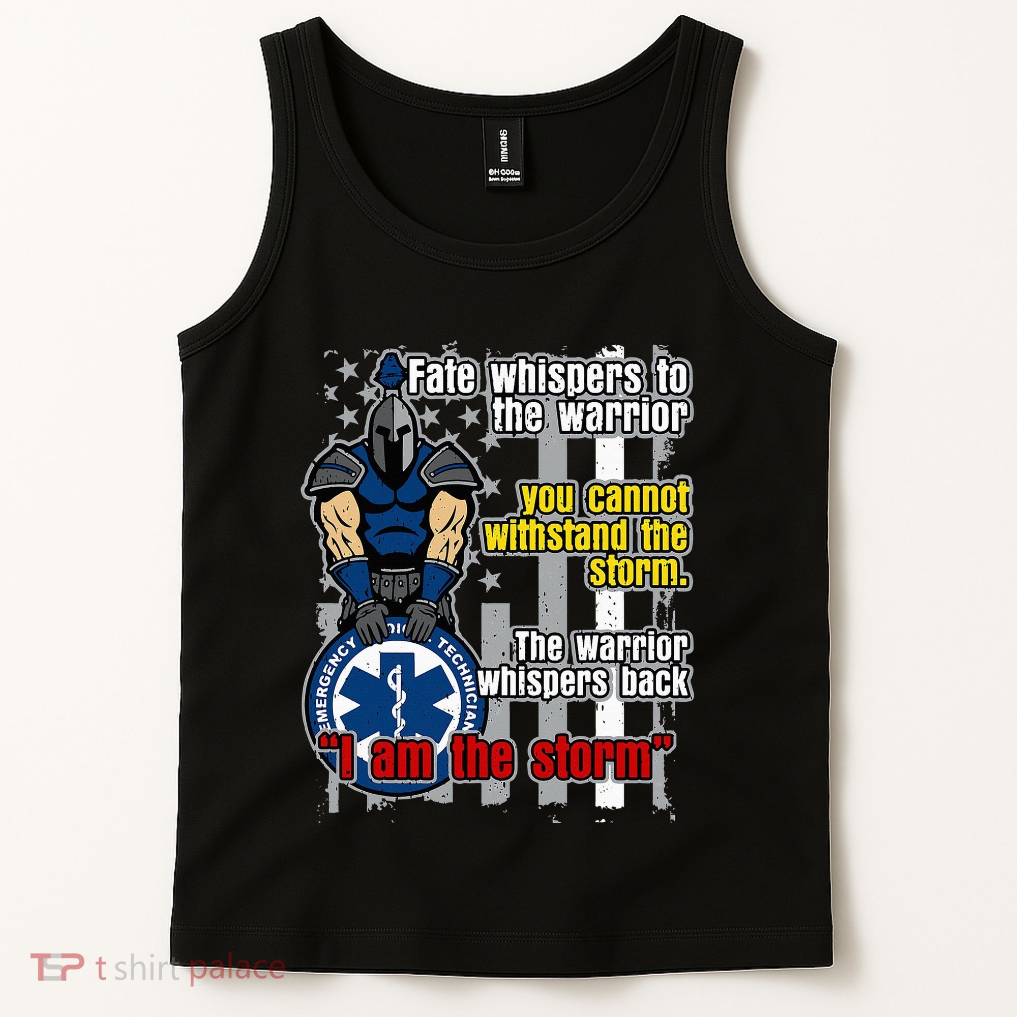 Emt Trojan Warrior I Am The Storm Tank Top