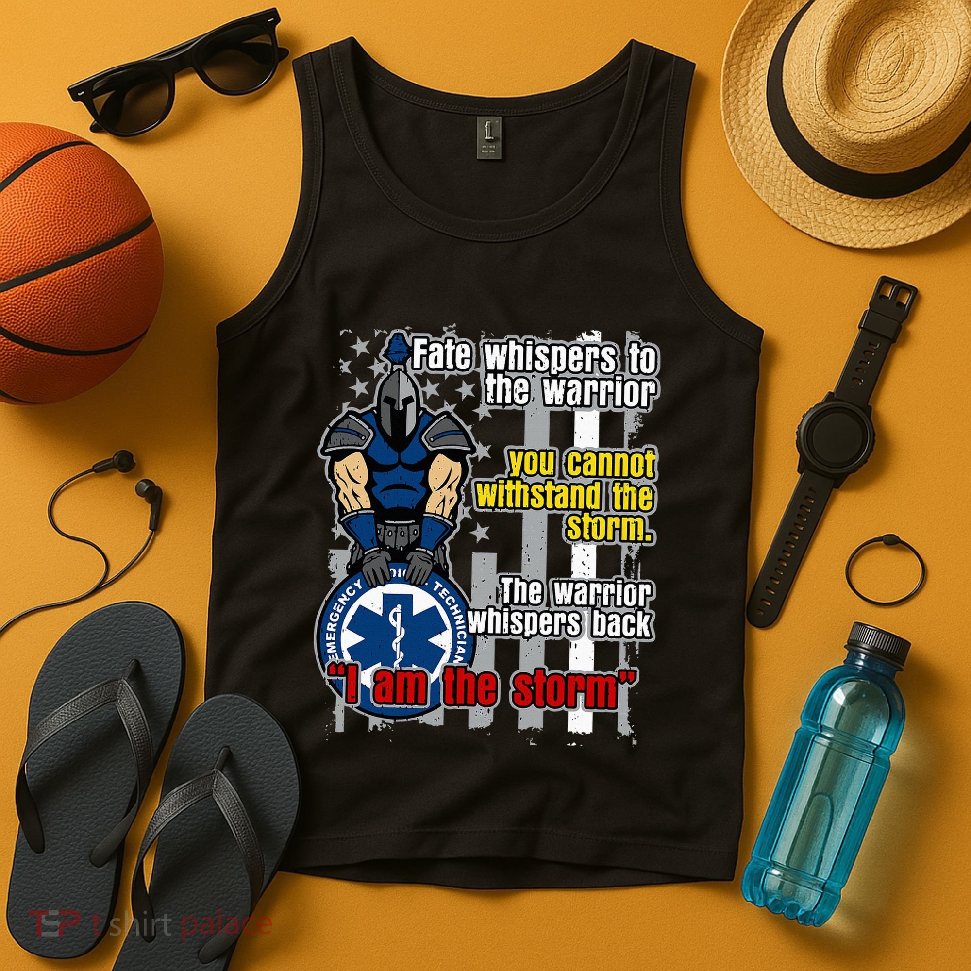 Emt Trojan Warrior I Am The Storm Tank Top