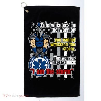 Emt Trojan Warrior I Am The Storm Golf Towel