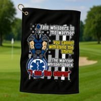 Emt Trojan Warrior I Am The Storm Golf Towel thumb 1