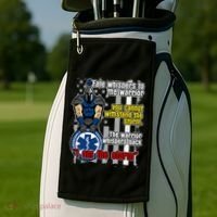 Emt Trojan Warrior I Am The Storm Golf Towel thumb 2