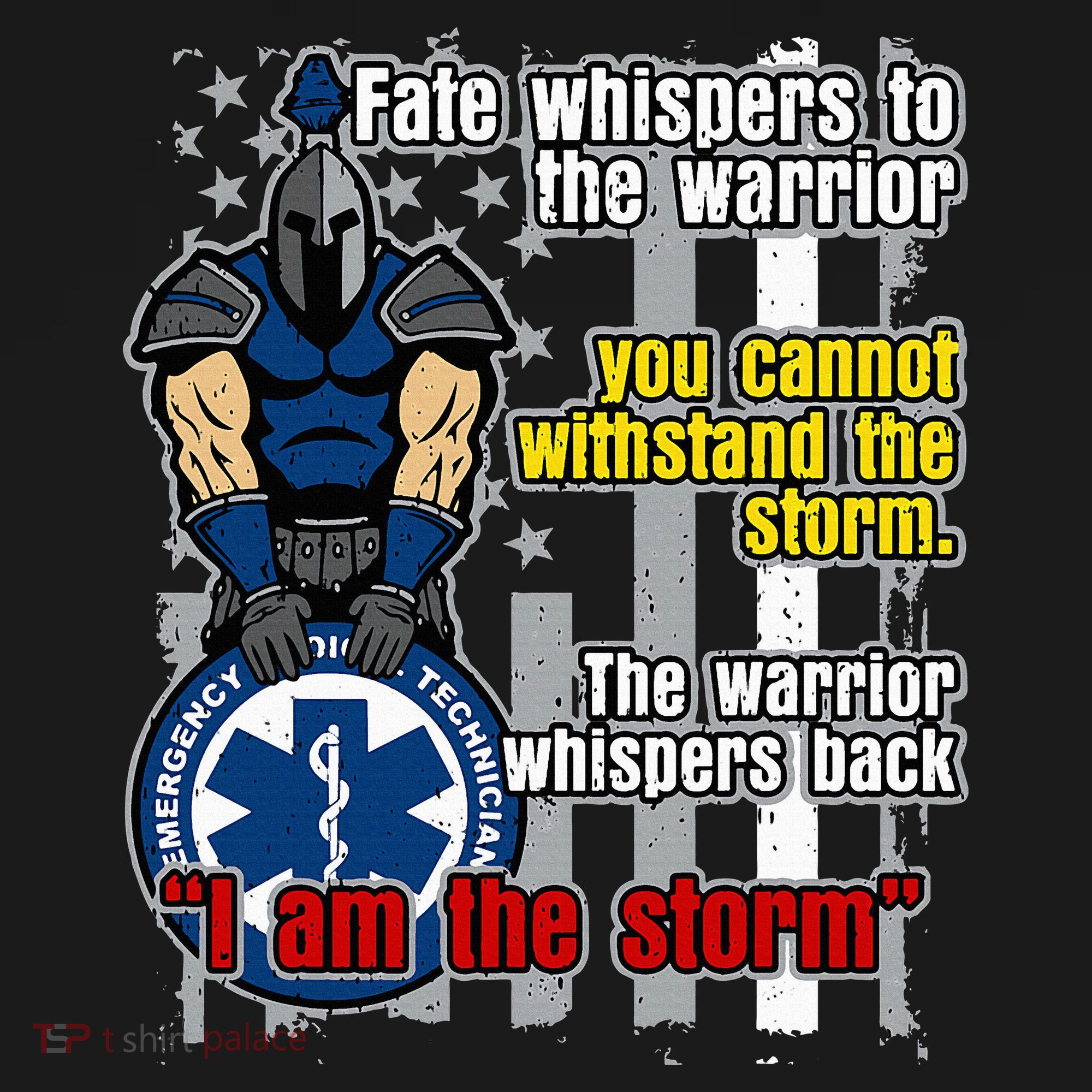 Emt Trojan Warrior I Am The Storm Kids Sweatshirt
