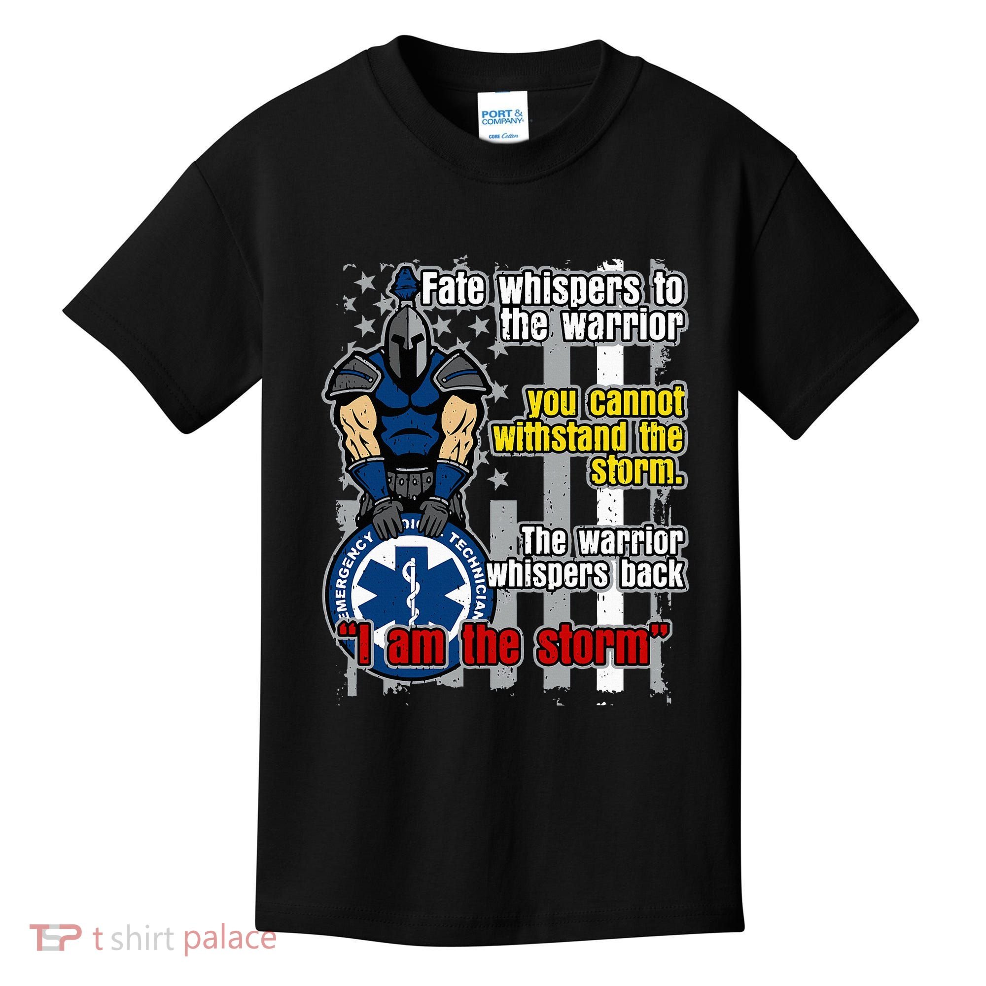 Emt Trojan Warrior I Am The Storm Kids T-Shirt