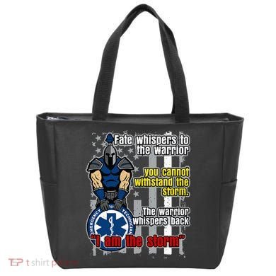 Emt Trojan Warrior I Am The Storm Tote Bag