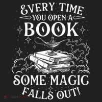 Every Time You Open A Book Some Magic Falls Out - Bookworm Women's Sweatshirt thumb 2