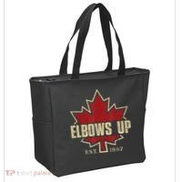 Elbows Up Canada True North Strong Free Proud Canadian Tote Bag thumb 2