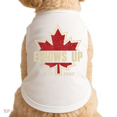 Elbows Up Canada True North Strong Free Proud Canadian Doggie Tank