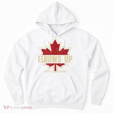 Elbows Up Canada True North Strong Free Proud Canadian Hoodie