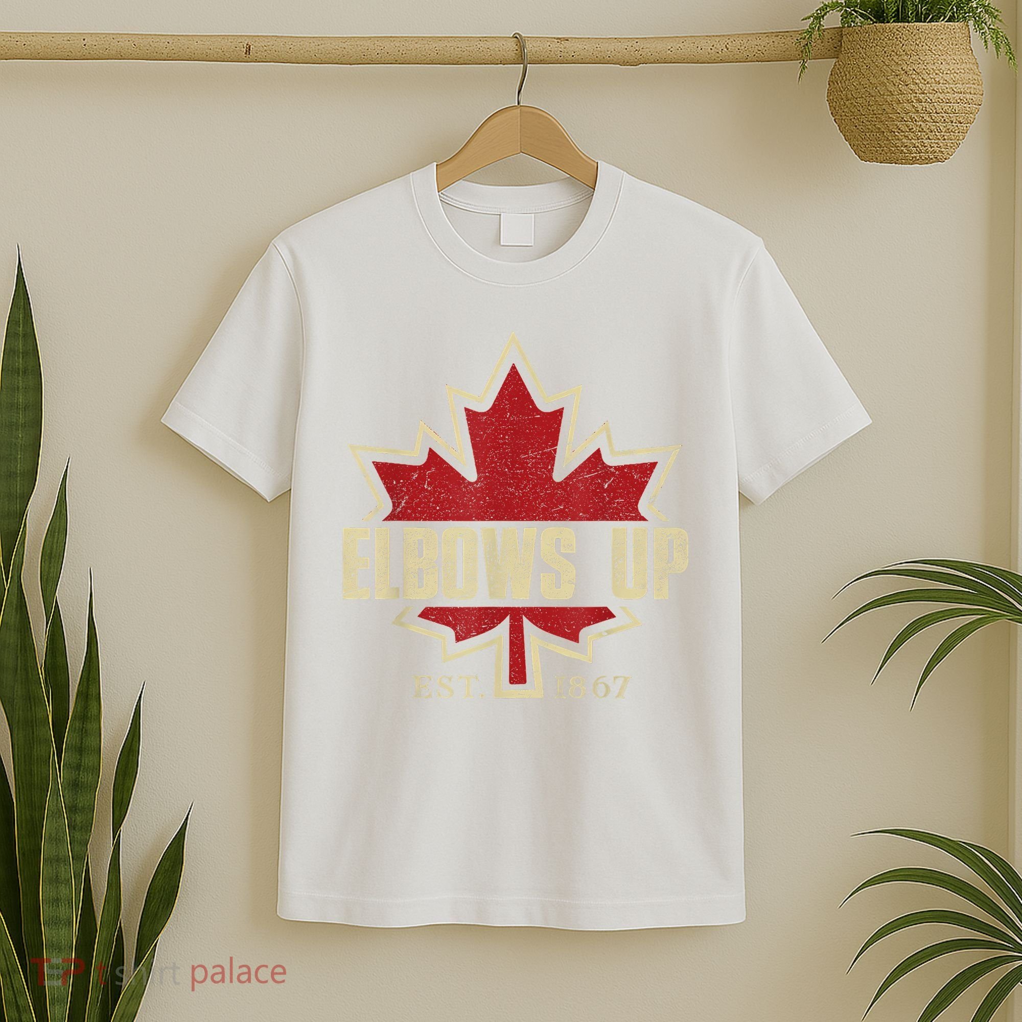 Elbows Up Canada True North Strong Free Proud Canadian T-Shirt