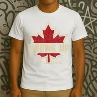 Elbows Up Canada True North Strong Free Proud Canadian T-Shirt thumb 3