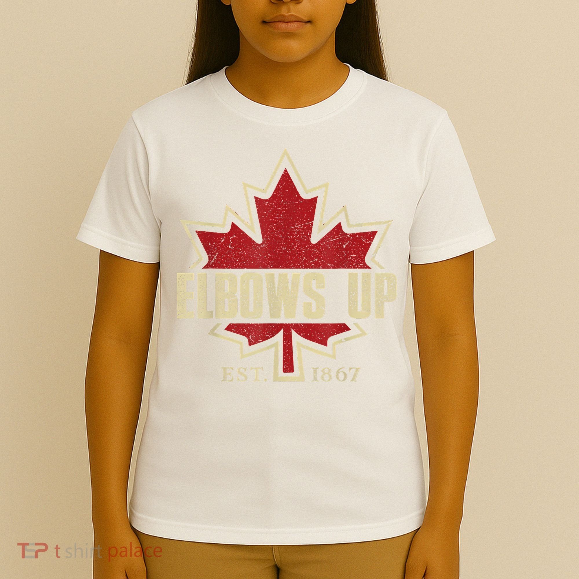 Elbows Up Canada True North Strong Free Proud Canadian T-Shirt