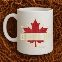 Elbows Up Canada True North Strong Free Proud Canadian Coffee Mug thumb 2