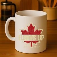 Elbows Up Canada True North Strong Free Proud Canadian Coffee Mug thumb 4