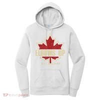 Elbows Up Canada True North Strong Free Proud Canadian Women's Hoodie thumb 0