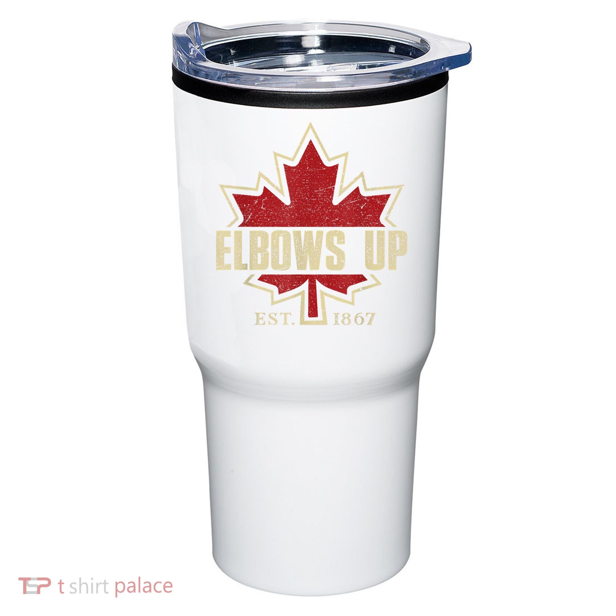 Elbows Up Canada True North Strong Free Proud Canadian Tumbler
