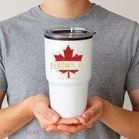 Elbows Up Canada True North Strong Free Proud Canadian Tumbler thumb 2