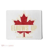 Elbows Up Canada True North Strong Free Proud Canadian Mousepad thumb 0