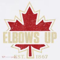 Elbows Up Canada True North Strong Free Proud Canadian Mousepad thumb 1