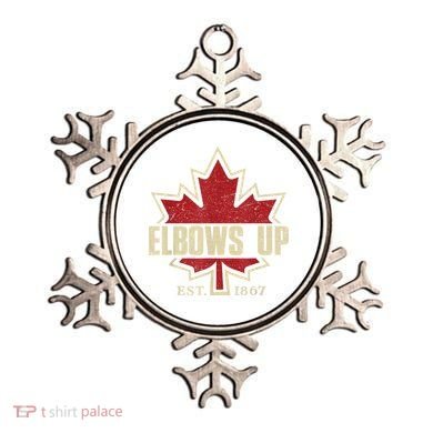 Elbows Up Canada True North Strong Free Proud Canadian Ornament