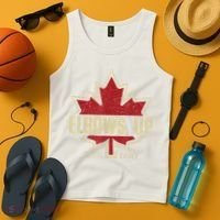 Elbows Up Canada True North Strong Free Proud Canadian Tank Top thumb 4