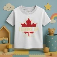 Elbows Up Canada True North Strong Free Proud Canadian Toddler T-Shirt thumb 3