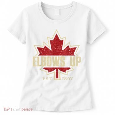 Elbows Up Canada True North Strong Free Proud Canadian Women's T-Shirt