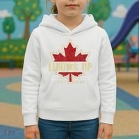 Elbows Up Canada True North Strong Free Proud Canadian Kids Hoodie thumb 3