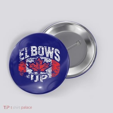 Elbows Up Canada Button