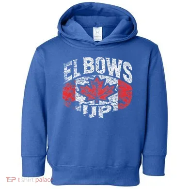 Elbows Up Canada Toddler Hoodie