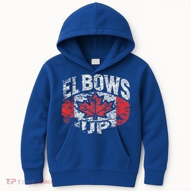 Elbows Up Canada Kids Hoodie