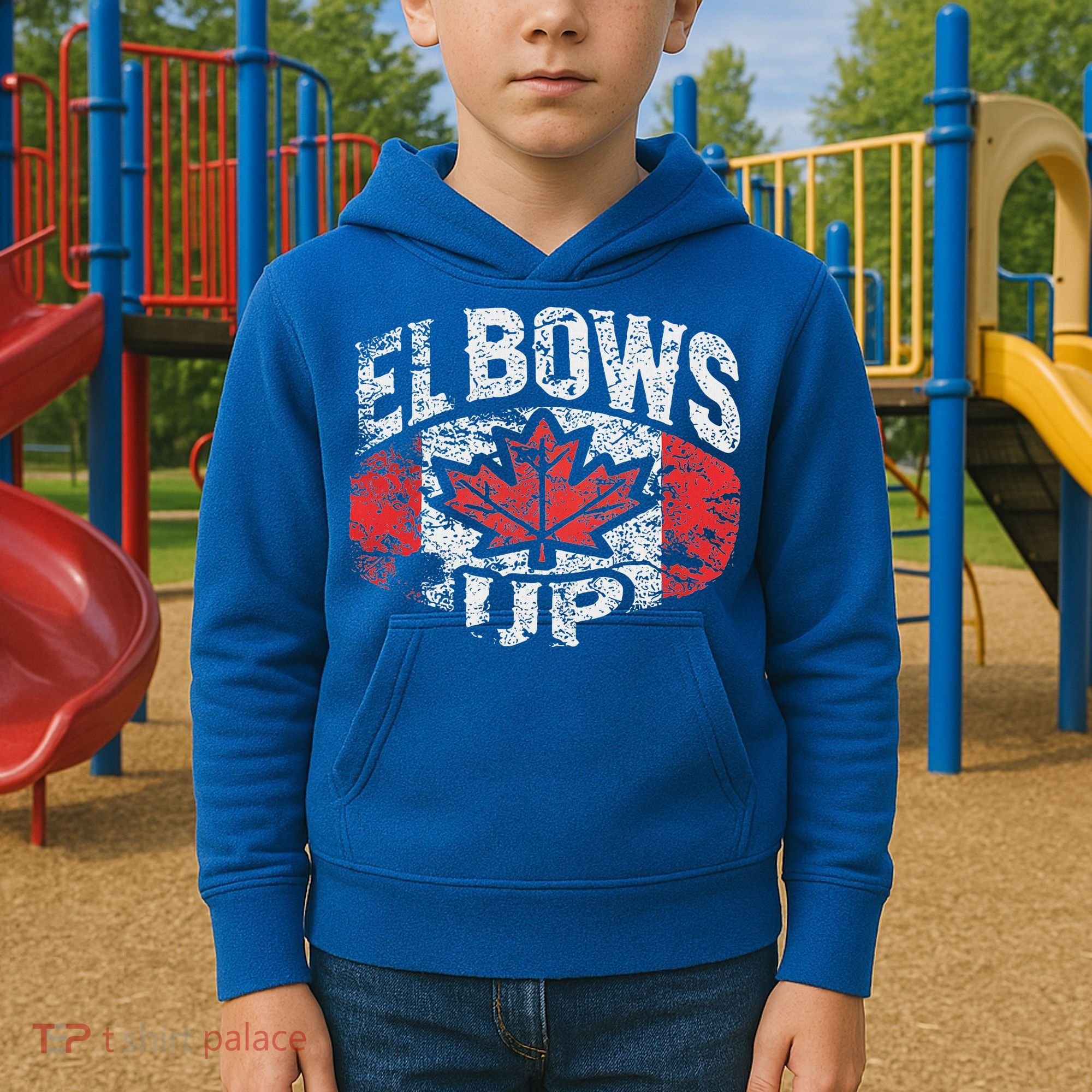 Elbows Up Canada Kids Hoodie